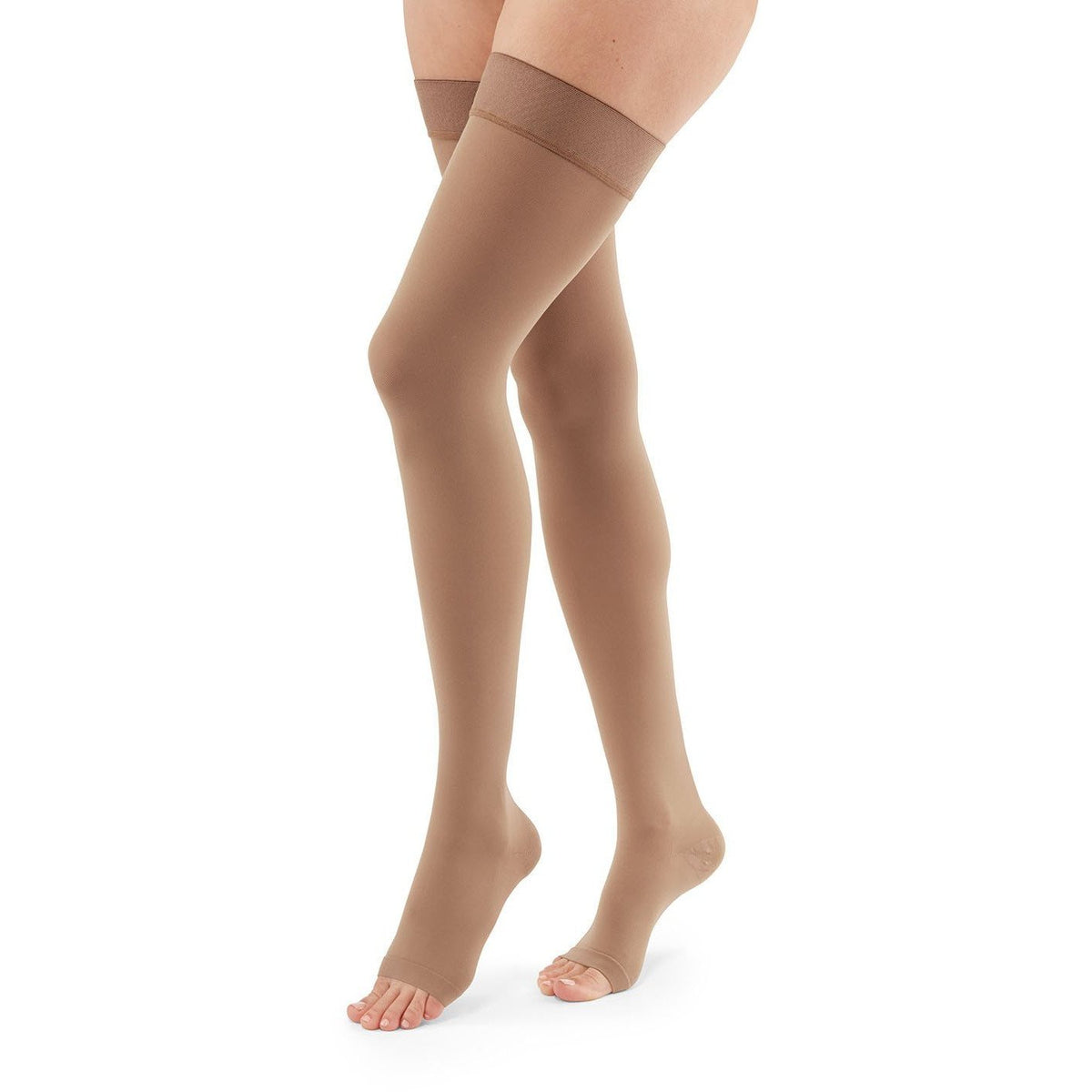Duomed Advantage Compression Socks - 20-30 MmHg, Calf High Open Toe, For Circulation & Varicose Veins