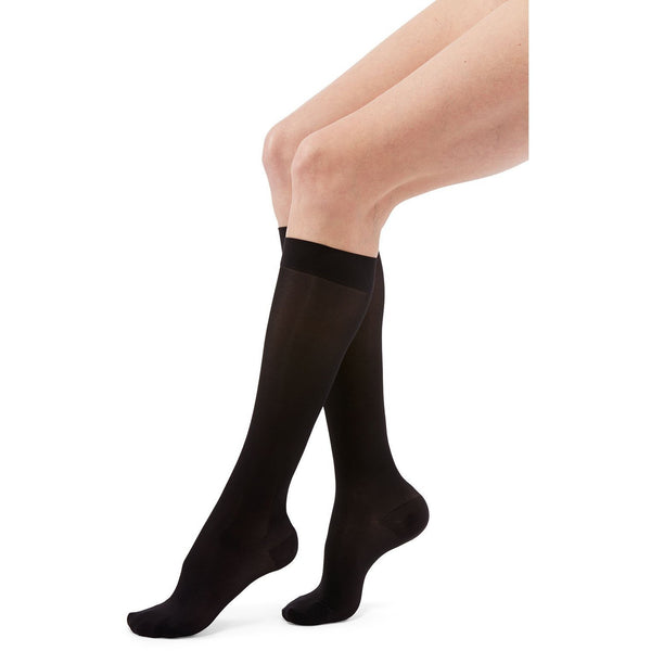 duomed transparent, 15-20 mmHg, Calf High, Closed Toe