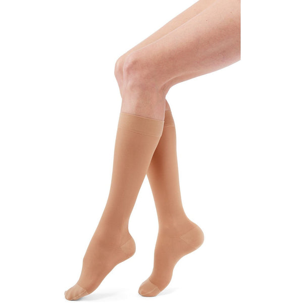 duomed transparent, 20-30 mmHg, Calf High, Closed Toe