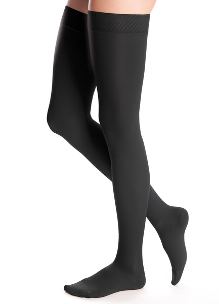 duomed advantage 15-20 mmHg thigh beaded topband closed toe standard
