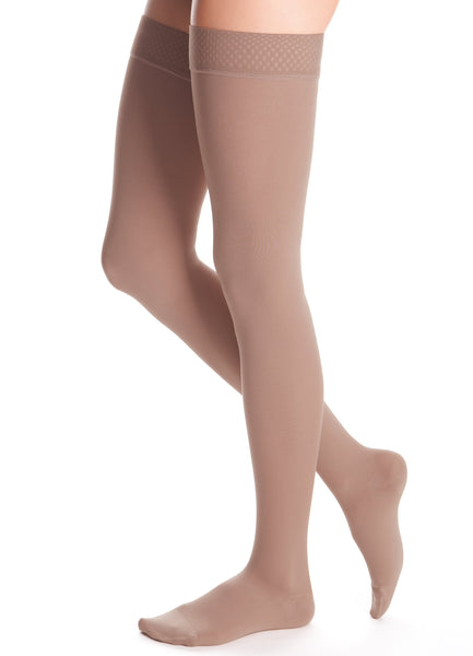 duomed advantage 20-30 mmHg thigh beaded topband closed toe standard