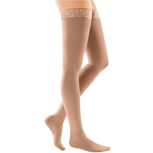 mediven comfort, 30-40 mmHg, Thigh High w/ Lace Top-Band, Closed Toe