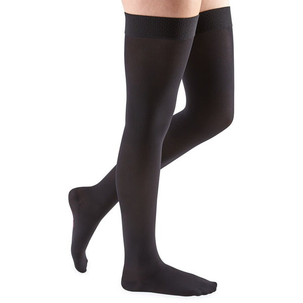 mediven comfort, 15-20 mmHg, Thigh High with Silicone Top-Band, Closed Toe