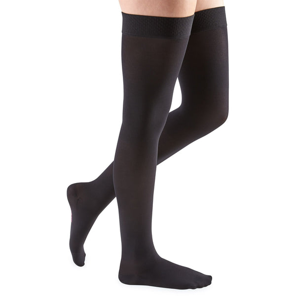 mediven comfort, 30-40 mmHg, Thigh High W/ Silicone Top-Band, Closed Toe