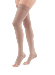 duomed advantage 20-30 mmHg thigh beaded topband open toe standard