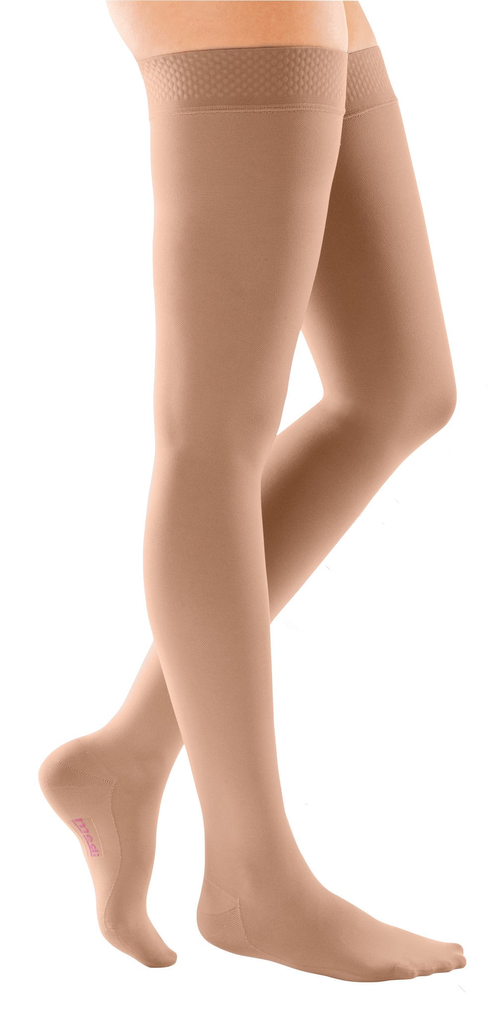 mediven comfort 15-20 mmHg thigh beaded topband closed toe standard