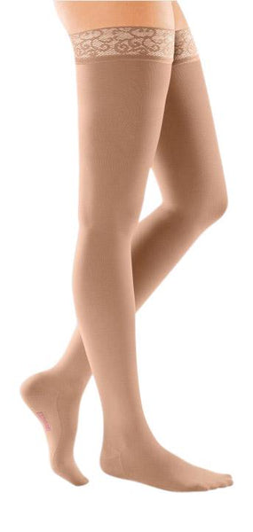 mediven comfort 30-40 mmHg thigh lace topband closed toe petite
