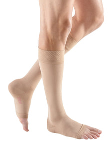mediven forte 40-50 mmHg calf extra-wide beaded topband open toe standard