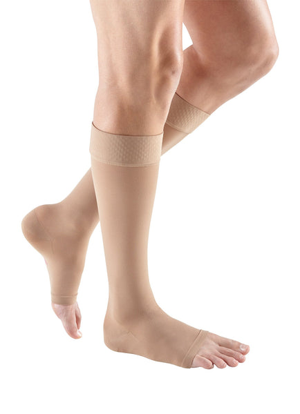 mediven plus 20-30 mmHg calf extra-wide beaded topband open toe standard